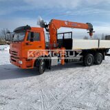 Бортовой Камаз 6520 с кму Hangil (Хангил) hgc 756 (7,5 тонн)